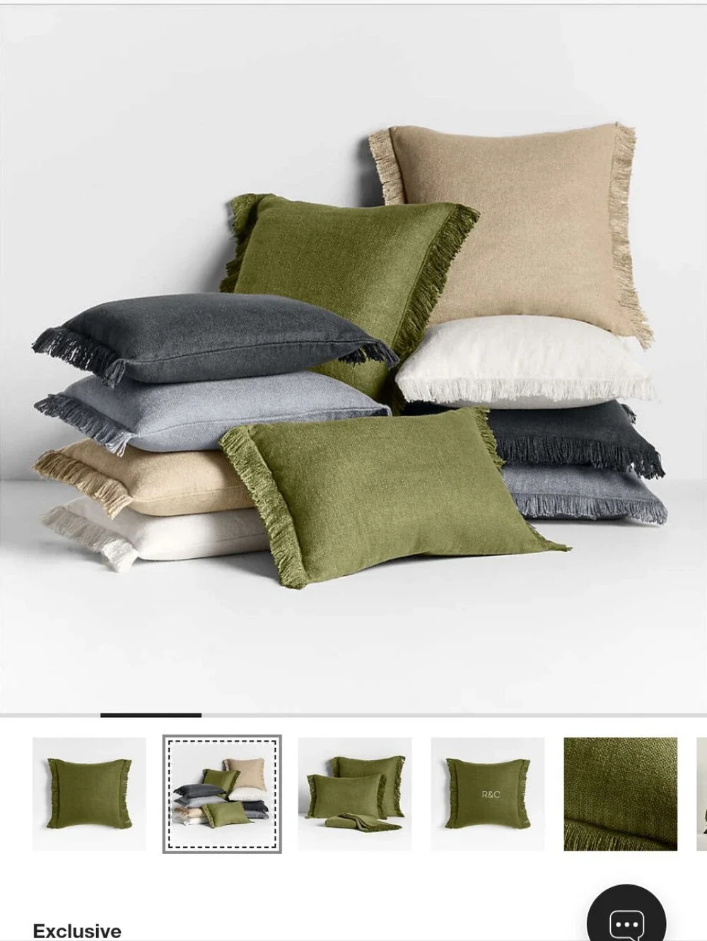 Crate & Barrel Casual Textured Fringe 23